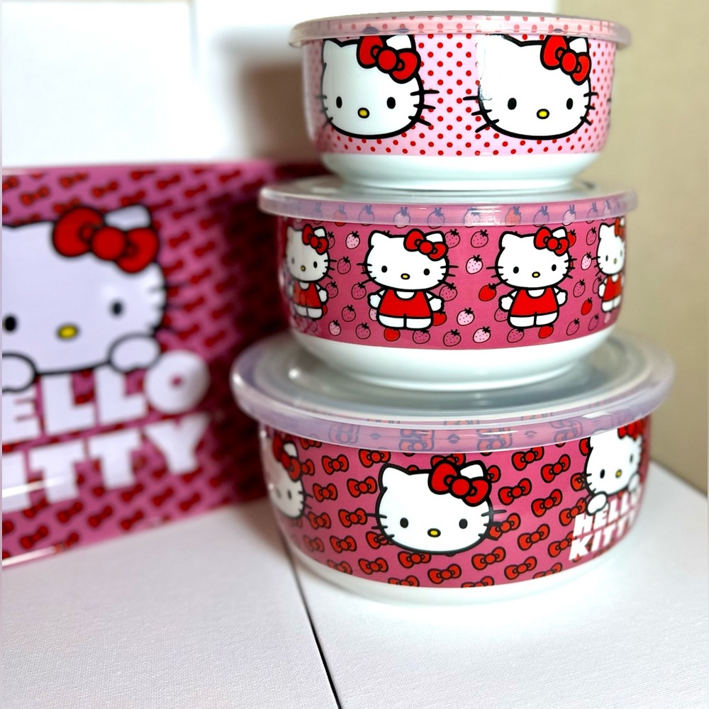 Hello kitty bowl set